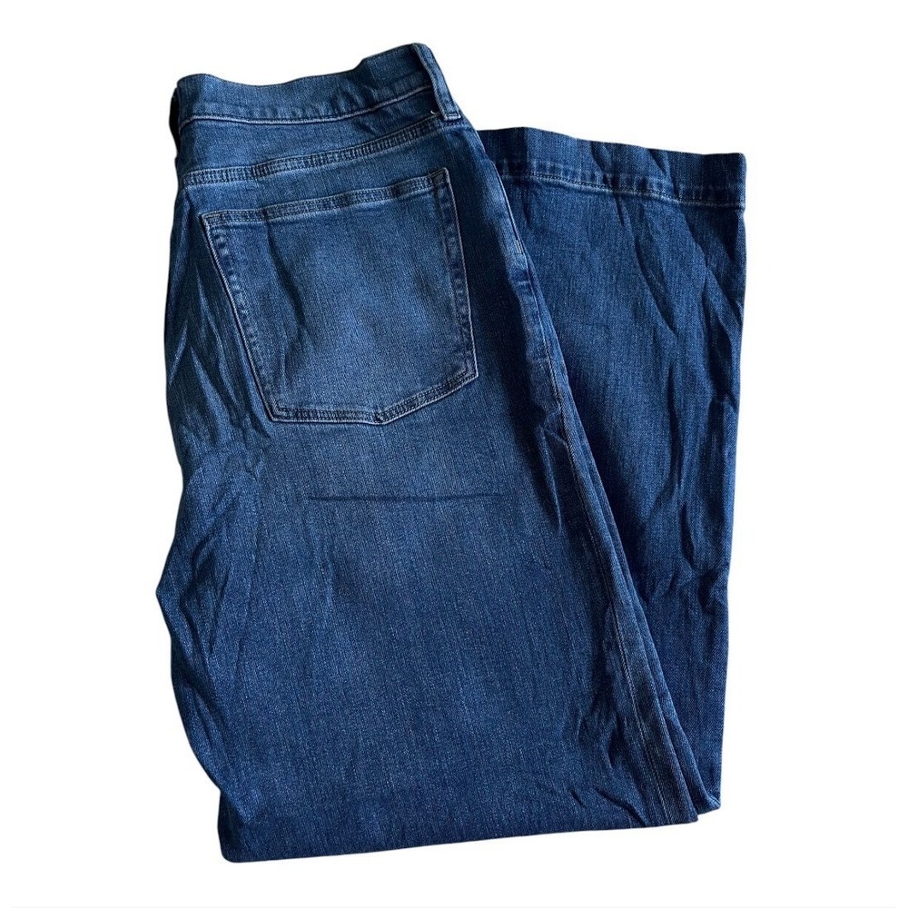 J. Crew Jeans Womens 28 Classic Wide Leg Signature Stretch High Rise Medium Wash
